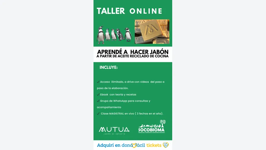 Taller online de fabricación de jabón