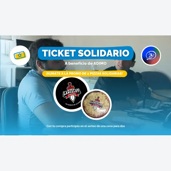 Promo 2 Pizzas Solidarias